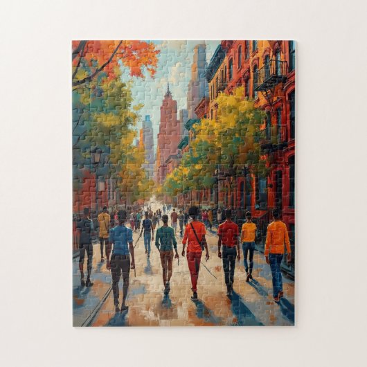 Harlem-Renaissance-Straße Puzzle (Vertikal)