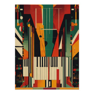 Harlem-Renaissance Vintage-Piano Poster