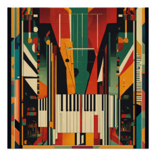 Harlem-Renaissance Vintage-Piano Poster