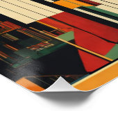Harlem-Renaissance Vintage-Piano Poster (Ecke)