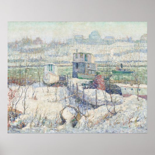 Harlem River - Ernest Lawson Fine Art Poster (Vorne)