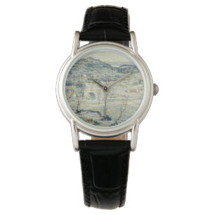 Harlem Valley im Winter (New Yorker Szene) Armbanduhr