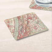 Harlem, Yonkers, Pelham Landsitz, New York Rechteckiger Pappuntersetzer (angewinkelt)