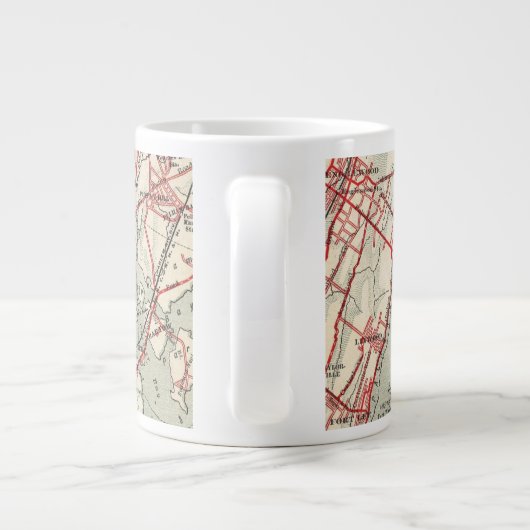 Harlem, Yonkers, Pelham Manor, New York Jumbo-Tasse (Rückseite)