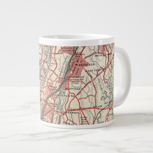 Harlem, Yonkers, Pelham Manor, New York Jumbo-Tasse (Vorderseite Rechts)