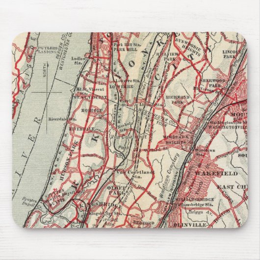 Harlem, Yonkers, Pelham Manor, New York Mousepad (Vorne)