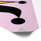 Harlequin Ananas: Stylized Doodle Vintag Poster (Ecke)