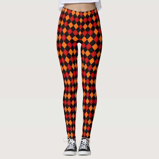Harlequin argyle print leggings (Vorderseite)