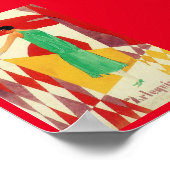 Harlequin Art Deco Poster (Ecke)