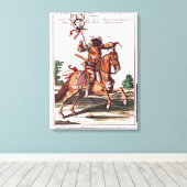 Harlequin auf Horseback Leinwanddruck (Insitu (Holzboden))