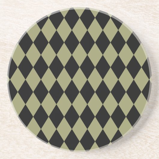 Harlequin Avocado und Black Getränkeuntersetzer (Vorne)