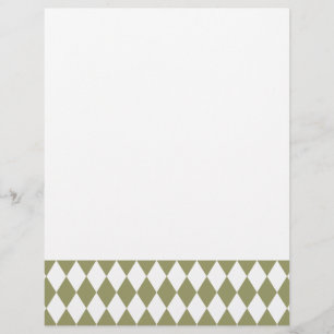 Harlequin Avocado und White