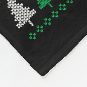 Harlequin Beauceron Dog Christmas Ugly Sweater Dog Fleecedecke (Ecke)