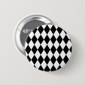 Harlequin Black and White Button (Vorne & Hinten)