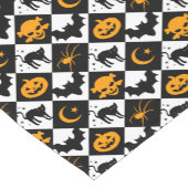 Harlequin Black and White Diamond Pattern Kurzer Tischläufer (Ecke)