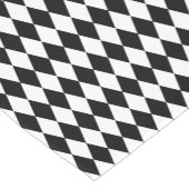 Harlequin Black and White Diamond Pattern Kurzer Tischläufer (Ecke)