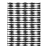 Harlequin Black and White Diamond Pattern Tischdecke (Vorderseite)