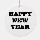 Harlequin Black and White Keramik Ornament (Hinten)