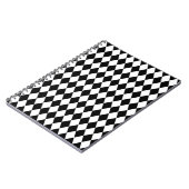 Harlequin Black and White Notizblock (Linke Seite)