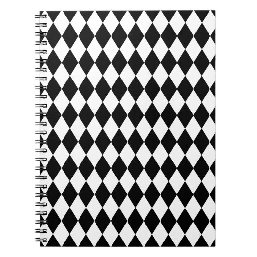 Harlequin Black and White Notizblock (Vorderseite)