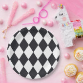 Harlequin Black Pappteller (Party)