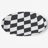 Harlequin Black Pappteller (Schrägansicht)