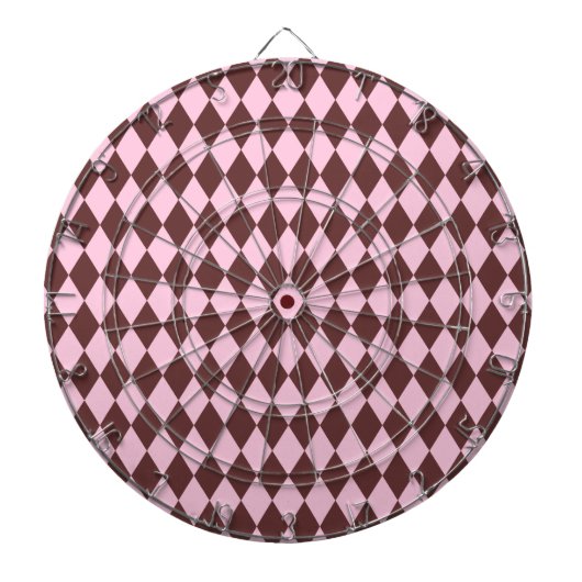 Harlequin Brown und Pink Dartscheibe (vorne)