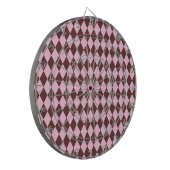 Harlequin Brown und Pink Dartscheibe (Vorderseite Links)