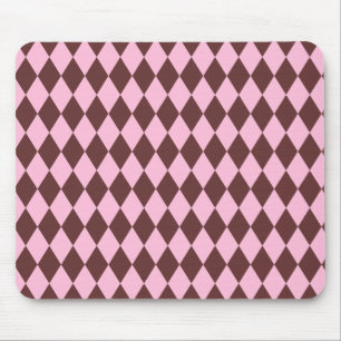 Harlequin Brown und Pink Mousepad