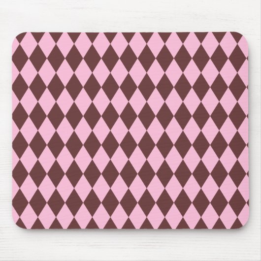 Harlequin Brown und Pink Mousepad (Vorne)