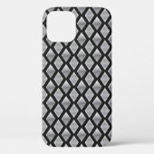 Harlequin Brushed Steel Glitzer Combo Print Case-Mate iPhone Hülle (Rückseite)