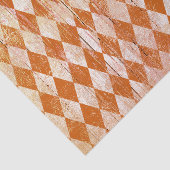Harlequin Burnt Orange Diamond gestört Seidenpapier (Ausschnitt)