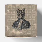 Harlequin Cat Grunge Geschenkschachtel (Oben)