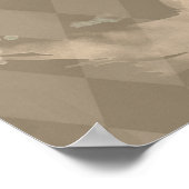 Harlequin Cat Grunge Poster (Ecke)