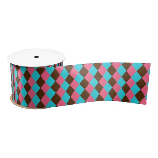 Harlequin Chocolate Pastels-SATIN RIBBON SPOOL Satinband (Spule)
