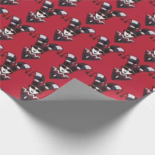 Harlequin Clown Hat Multicolor Cells Geschenkpapier (Ecke)
