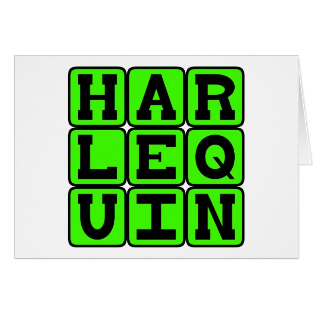 Harlequin, Clownfigur (Vorderseite (Horizontal))