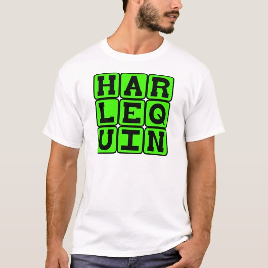 Harlequin, Clownfigur T-Shirt (Vorderseite)