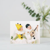 Harlequin Couple Postkarte (Stehend Vorderseite)