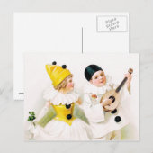 Harlequin Couple Postkarte (Vorne/Hinten)