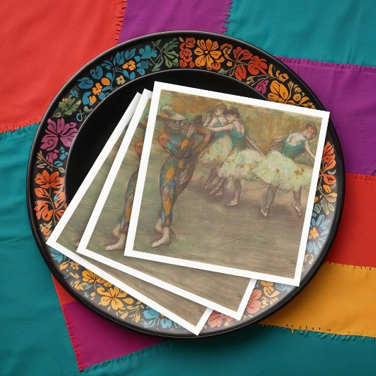 Harlequin Dance, Degas Art Serviette
