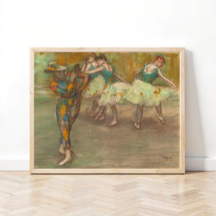 Harlequin Dance, Degas Poster