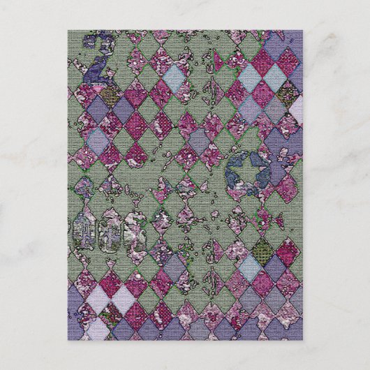 Harlequin Design Postkarte (Vorderseite)