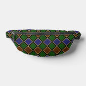 Harlequin-Diamantgitter: Texturierte Harmonie Bauchtasche (Ablage )