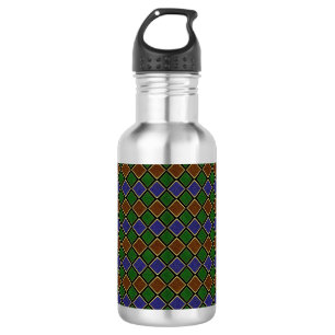 Harlequin-Diamantgitter: Texturierte Harmonie Edelstahlflasche