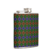 Harlequin-Diamantgitter: Texturierte Harmonie Flachmann (Rechts)
