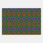 Harlequin-Diamantgitter: Texturierte Harmonie Geschenkpapier Set (Vorderseite 2)