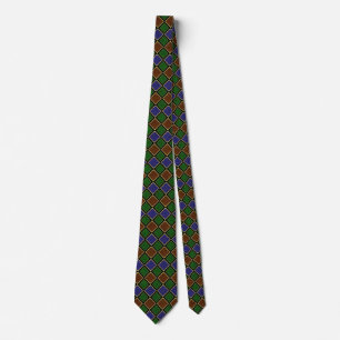 Harlequin-Diamantgitter: Texturierte Harmonie Krawatte