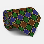 Harlequin-Diamantgitter: Texturierte Harmonie Krawatte (Gerollt)