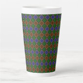 Harlequin-Diamantgitter: Texturierte Harmonie Milchtasse (Vorderseite)